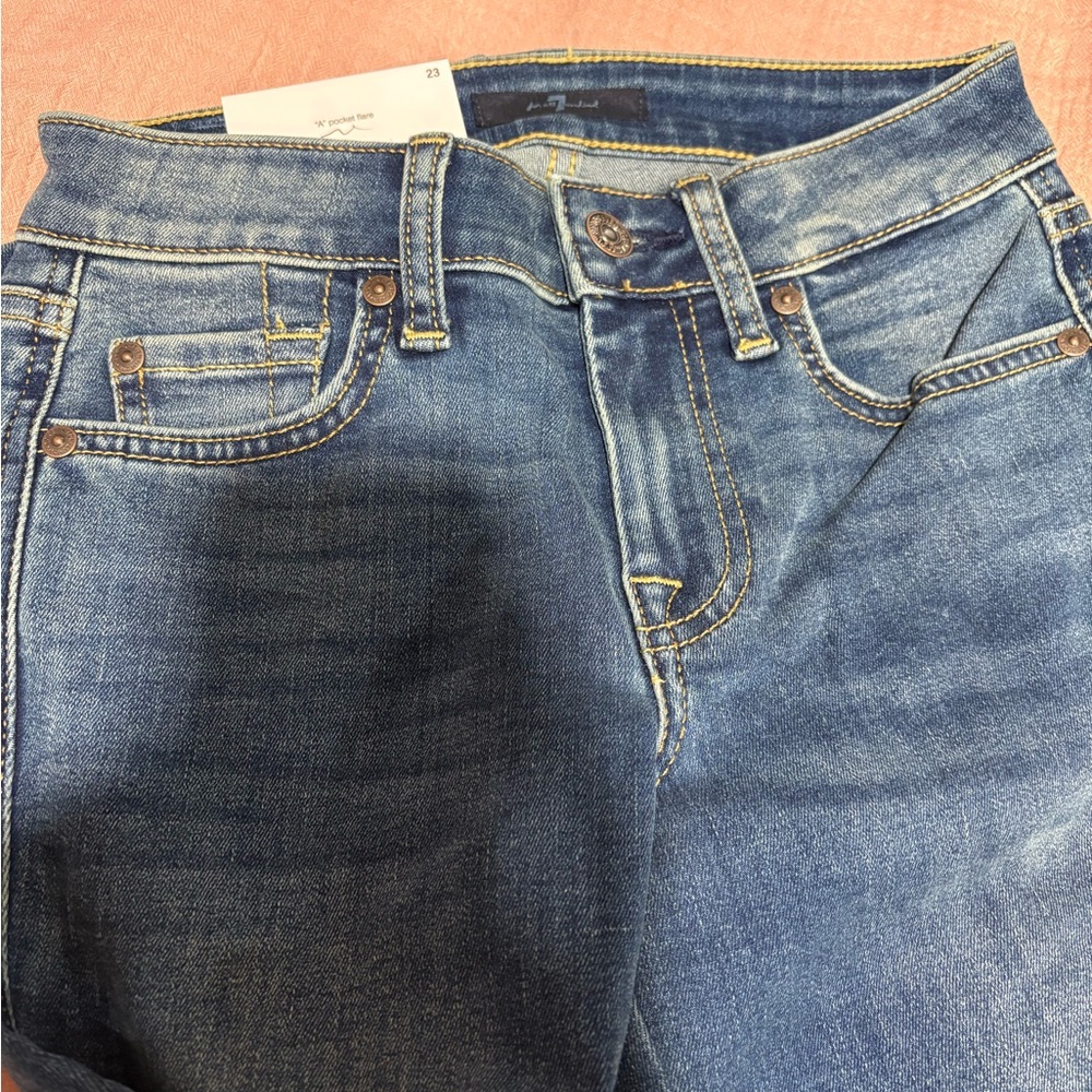 7 For All Mankind Flare Jeans - Picture 3 of 3